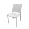 Oak Street Manufacturing Teton Indoor/Outdoor White Stacking Resin Chair - OD-CH-752-WHT 