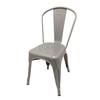 Oak Street Manufacturing Smokestack Indoor/Outdoor Silver Stacking Metal Chair - OD-CH-0001-SLV 