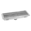 Advance Tabco FTG-1896 96in x 18in 14 Gauge Stainless Steel Floor Trough 