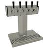 Glastender Countertop Tee Draft Dispensing Tower - (5) Faucets - BT-5-MFR 