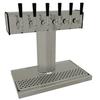 Glastender Countertop Tee Draft Dispensing Tower - (6) Faucets - BT-6-MF 