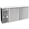 Glastender 60inx24in Stainless Steel Undercounter 2 Section Refrigerator - C1FL60-UC 