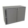 Glastender 48in x 24in Stainless Steel Back Bar 2 Section Refrigerator - C1SB44 