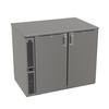 Glastender 36in x 24in Stainless Steel Back Bar 1 Section Refrigerator - C1SL36 