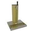 Glastender Countertop Column Draft Dispensing Tower - (1) Faucets - CT-1-PBR 