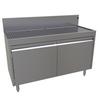 Glastender 48inx19in Stainless Steel Underbar Drainboard with Cabinet Base - DBCA-48 