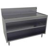 Glastender 48inx24in Stainless Steel Underbar Drainboard with Cabinet Base - DBCB-48-LD 