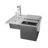 Glastender 24inx19in Stainless Steel Drop-in Ice & Water Unit - DI-IW24-LF 