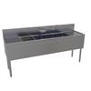 Glastender 84in x 19in Stainless Steel Four Comp Underbar Sink - FSA-84-S 