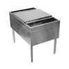 Glastender 24in Pass Thru Service Station Ice Bin with 175lb Capacity - IB-38X24 