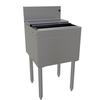 Glastender 18inx19in Stainless Steel Underbar Ice Bin with Cover - IBA-18 