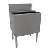 Glastender 24inx19in Stainless Steel Underbar Extra Deep Ice Bin with Cover - IBA-24-CP10-ED 