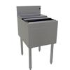 Glastender 18inx24in Stainless Steel Underbar Ice Bin with Cover - IBB-18 