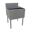 Glastender 24inx24in Stainless Steel Underbar Ice Bin with Cover - IBB-24-CP10 