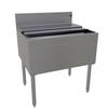 Glastender 30inx24in Stainless Steel Underbar Ice Bin with Cover - IBB-30-CP10 