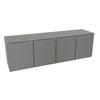Glastender 96in x 24in Galvanized Steel Back Bar Dry Storage Cabinet - LPDS96 