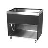 Glastender 36inx24in Stainless Steel Mobile Beer Bin with Open Cabinet Base - MIB-36 