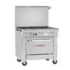 Southbend Ultimate 36in Gas (6) Burner Range w/Convection Oven - 4364A 