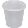 International Tableware, Inc 24oz BPA Free Plastic Disposable Soup/Deli Container with Lid - TG-PC-24 