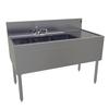 Glastender 48in x 24in (3) Compartment Stainless Steel Underbar Sink - TSB-48L-S 