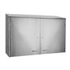 Glastender WCH72 72in x 15in Enclosed Front Stainless Steel Wall Mount Cabinet 