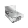 Glastender 14in x 15in Stainless Steel Underbar Hand Sink with Wall Mount - WH-14-LF 