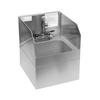 Glastender 14inx15in Stainless Steel Underbar Hand Sink with Skirt - WHS-14-S 