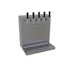 Glastender Wall Mount Draft Dispensing Tower - (5) Faucets - WT-5-SS 