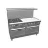 Southbend Ultimate 60in Gas 4 Burner Range with 36in Right Griddle - 4601DD-3TR 