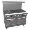 Southbend 48in Ultimate 2 Burner Gas Range w/36in Right Side Charbroiler - 4482EE-3CR 
