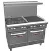 Southbend 48in Ultimate 4 Burner Range with 24in Right Charbroiler - 4482EE-2CR 