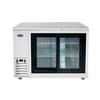 Atosa SBB48SGGRAUS1 48in Shallow Depth Back Bar Cooler With Sliding Glass Doors 