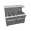 Southbend Ultimate 60in Gas 6 Star Burner Range w/24in Right Charbroiler - 4603AA-2CR 