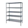 Atosa 5-Tier 60inx24in Epoxy Wire Shelving Unit with 86in Posts - MWSSE247286 