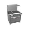 Southbend Ultimate 36in gas 2 Burner Range with 24in Right Charbroiler - 4362A-2CR 