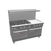 Southbend Ultimate 60in Gas 4 Large Burner Range with 24in Right Griddle - 4607DD-2TR 