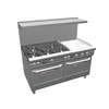 Southbend Ultimate 60in 5 Burner Range w/24in Right Manual Griddle - 4605AA-2GR 
