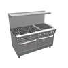 Southbend Ultimate 60in 5 Burner Range with 24in Right Side Charbroiler - 4605DD-2CR 