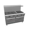 Southbend Ultimate 60in Gas 6 Burner Range with 24in Right Charbroiler - 4602DD-2CR 