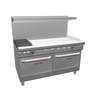 Southbend Ultimate 60in Gas 2 Burner Range w/48in Right Thermost Griddle - 4602DD-4TR 