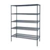 Atosa 5-Tier 36inx18in Epoxy Wire Shelving Unit with 86in Posts - MWSSE183686 