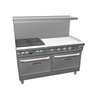 Southbend Ultimate 60in 4 Burner Range with 36in Right Manual Griddle - 4602DD-3GR 