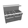 Southbend Ultimate 60in Gas 6 Burner Range with 24in Right Charbroiler - 4601AA-2CR 