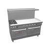 Southbend Ultimate 60in Gas 2 Non-clog Burner Range w/48in Right Griddle - 4601DD-4TR 