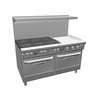 Southbend Ultimate 60in Gas 6 Burner Range with 24in Right Side Griddle - 4602AA-2GR 