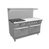 Southbend Ultimate 60in Gas 4 Burner Range with 36in Right Manual Griddle - 4601DD-3GR 