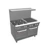 Southbend Ultimate Series Gas 4 Burner range with 24in Right Charbroiler - 4481EE-2CR 