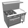 Southbend Ultimate 48in 4 Burner Gas Range w. 24in Right Side Griddle - 4484DC-2GR 