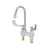 T&S Brass 4in Centerset Deck Mount Mixing Faucet with Integral Spout - B-0892-01 