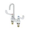 T&S Brass 4in Deck Mount Mixing Faucet with Flow Disc in Swivel Piece - B-0892-FC 